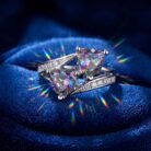 Aurora Double Heart 925 Sterling Silver Cubic Zirconia quality affordable jewelry