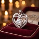I Love You Always and Forever Heart Pendant Necklace in box