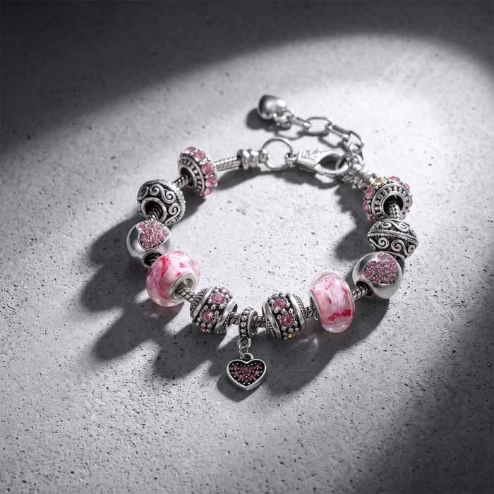 Silver Charm Bracelet on concreet high quality cheap price Silver Charm Bracelet on concreet high quality cheap price